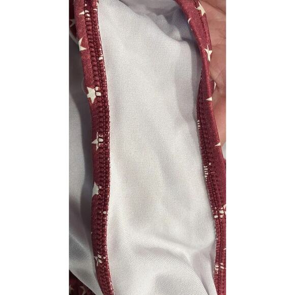 We Wore What Danielle One Piece Star Print Belted One Piece Bathing Suit Small - Picture 8 of 8